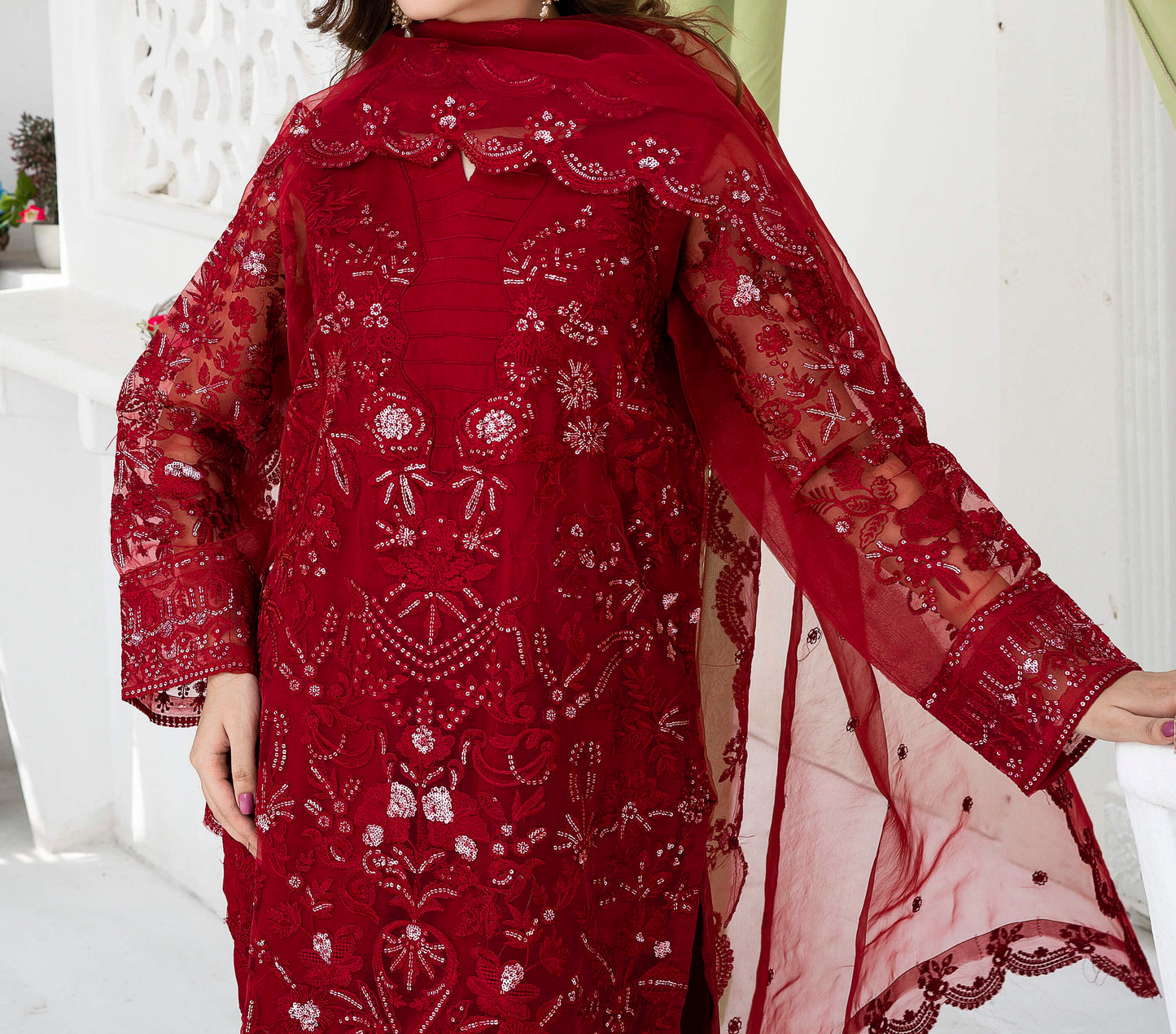 Shauq‑e‑Shahi - 3PCs Suit
