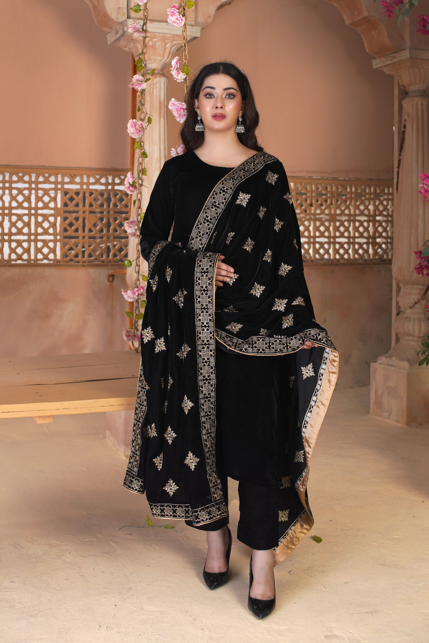 Pakeeza - Velvet Shawl SD2
