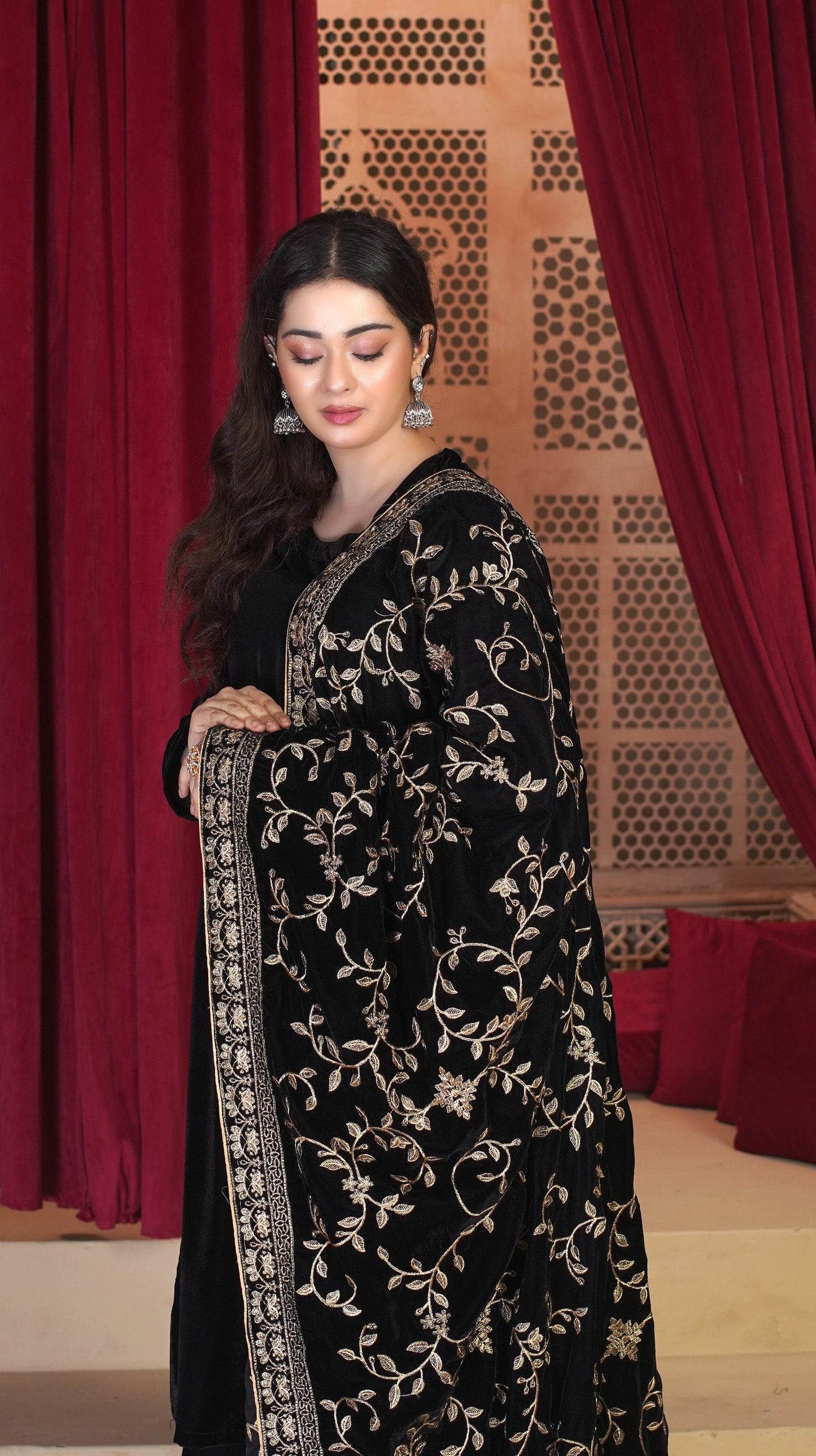 Pareesha - Velvet Shawl SD8