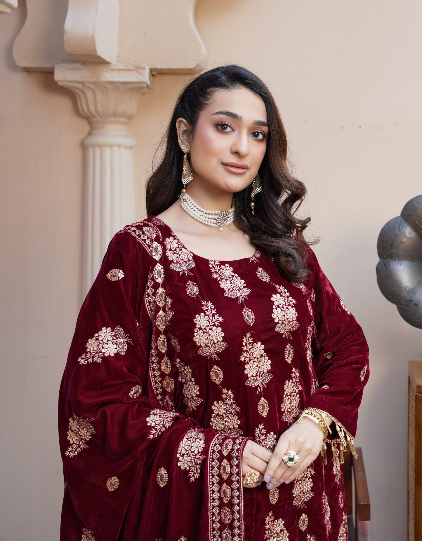 Shabnam - Velvet suit DS2