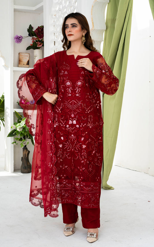 Shauq‑e‑Shahi - 3PCs Suit