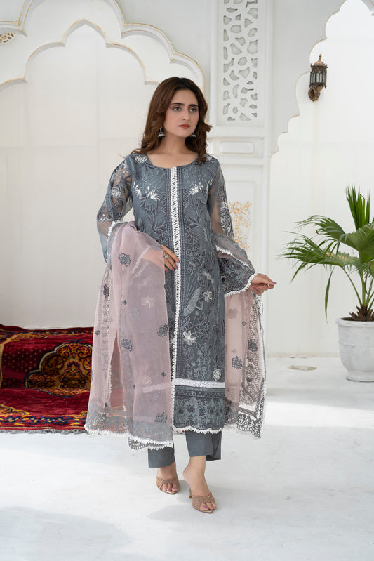 Rang-e-Shab - 3PCs Suits