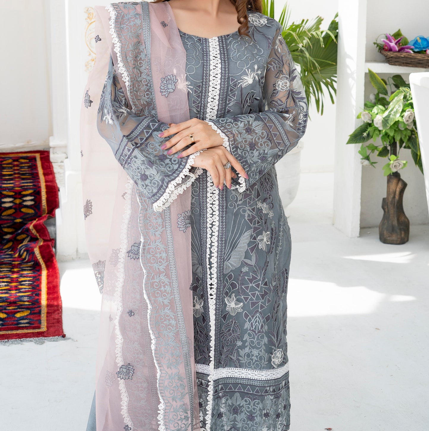 Rang-e-Shab - 3PCs Suits