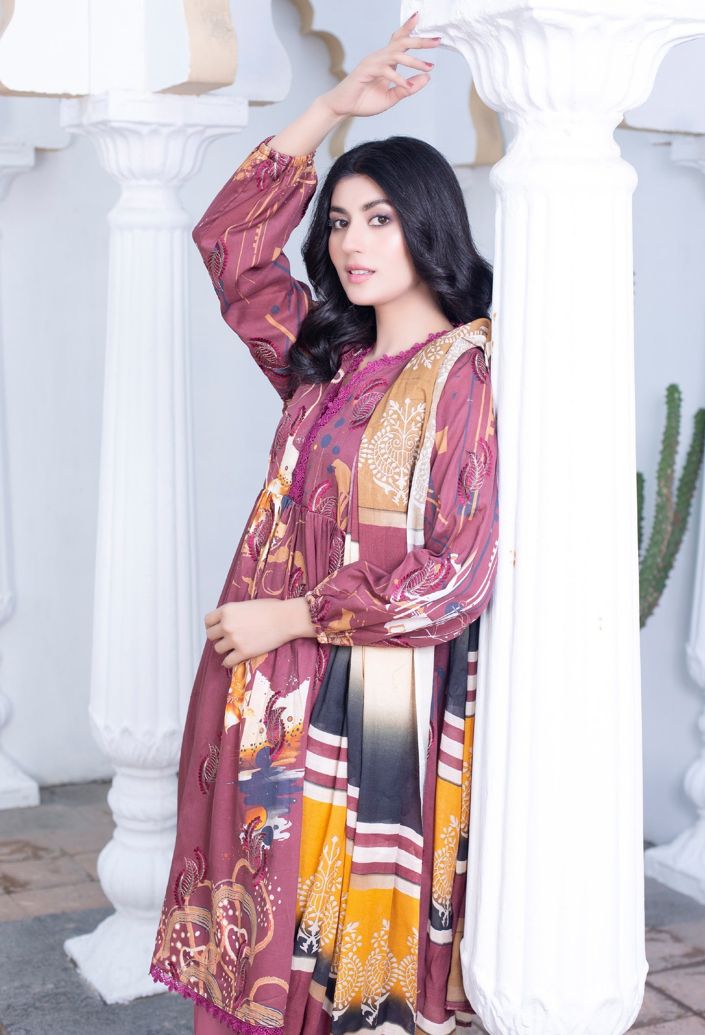 Shabnam: Printed Emroidered Lawn Suit ZLIR/SD7