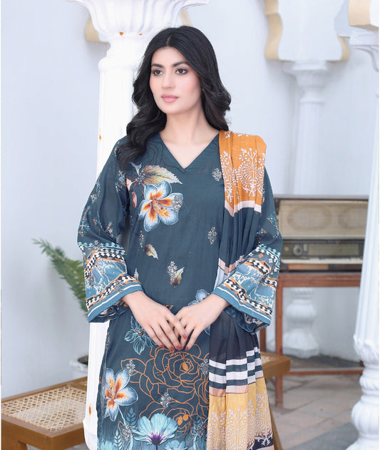 Noor-e-Nisa: Digital Embroiderd Lawn Suit ZRN/SD2