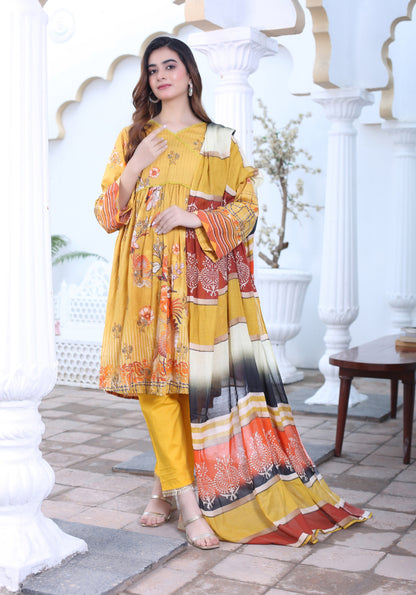 Zeenat - Digital Embroidered Lawn Shirt ZRY/SD1