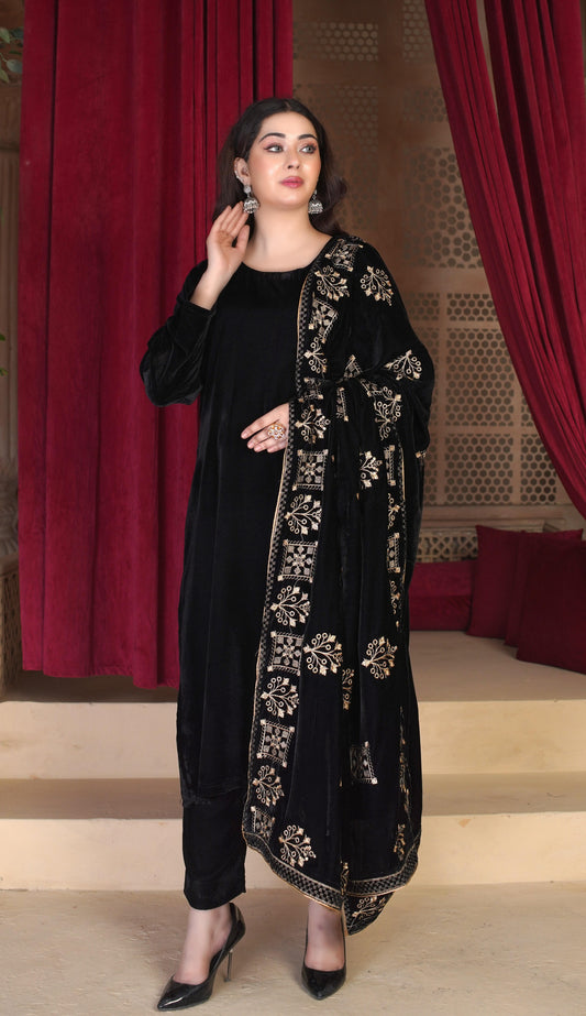 Kohinoor - Velvet Shawl SD3