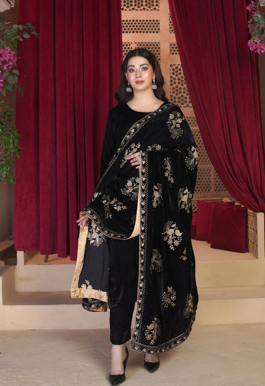 Nazneen - Velvet Shawl SD5
